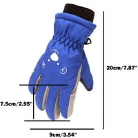 Cuhas zimske rukavice Dječja skijaška dječja puna boja tiskana hladna i zaštita od vjetra vodootporna