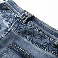 EdVintorg muški kratke hlače visokog obređenog ličnosti kamuflaž za šivanje trend traper kratke hlače