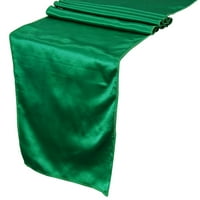 Satenski stol za trkač za vjenčanje za svadbene zabave 108 - Smaragdno zeleno