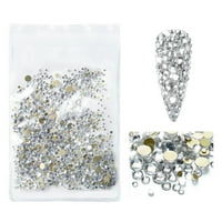 OPVISE SET DIY EXQUISITE Nail Thinestone Glitter Predivan stakleni nakit za nokte za žene za žene