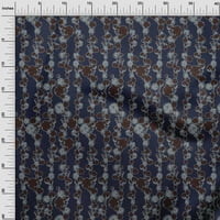 Onuone svilena tabby mornarsko plava tkanina cvjetaju umjetnički šivanje obrtnih projekata tkanini otisci