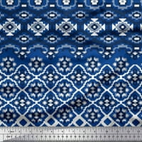 Soimoi Rayon tkanina Aztec Geometrijska štampana tkanina od dvorišta širom dvorišta