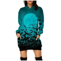 HHEI_K Zip up dukseve za žene ženske dugih rukava modni modni vrhovi duksevi puloveri jesenska odjeća