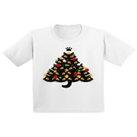 Awkward Styles Ugly Xmas majica za djevojke dječake mačke božićne stablo dječje majice