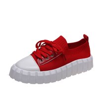Gusta čipka u boji pune boje crvene udobne hodanje sandale za žene božićne veličine 39