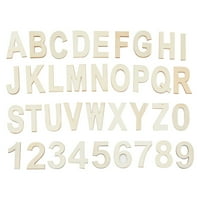 Drvena slova rezanja slova, brojevi sa drvenim ladicom za DIY, u