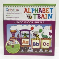 Kreativni nastavni materijali Abeceda Vlak Jumbo Podne puzzle sa CD-om