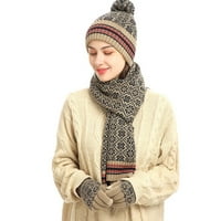 Šal za žene zimski šal i muške modne toplinske slatke rukavice povremene šake povremene šalove