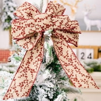 Božićne ukrašavanje drva lukovi izdržljiv kreativni ukrasni lukovi za zabavu za odmor tipa