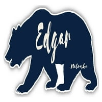 Edgar Nebraska suvenir Vinil naljepnica za naljepnicu Medvjed dizajn