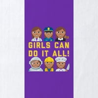 Cafepress - Emoji djevojke mogu sve - veliki ručnik za plažu, mekani ručnik od 30 x60 sa jedinstvenim