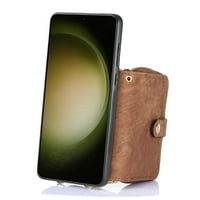 Poklopac Jiahe za Samsung Galaxy A 5G, novčanik s držačem kartice, otporan na udarce PU kožni patentni