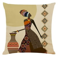 Floleo Clearence Home Decor Custun Cover Lijepa afrička ženska jastučni jastučni jastuk za bacanje navlaka