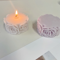 Ružin cvijet silikonski kalup za svijeće za ručno rađen sapun, bomba za kupanje, losion bar, bojica,