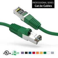 7ft CAT5E zaštićena Ethernet mrežom za podizanje kabela Gigabit LAN mrežni kabel RJ brzi patch kabel, zelena