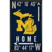 Michigan Wolverines 11 19 koordinatni znak
