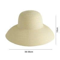 Rygai Žene Sun Hat Šitoki obod anti-ultraljubičastoklopno Sklopivi kapa za slamu za ljeto