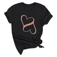 Košulja za ljubitelje Love Okrugli vrat Odštampani par Muške kratke rukave Žene Žene Žene Žene Ljetne