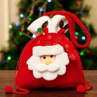 Ruanlalo božićne torbe, božićne torbe s bombona Veliki kapacitet Multi oblici Povećavaju atmosferu Svečana