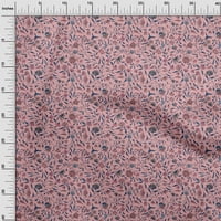 Onuone pamuk poplin twill lagana ružičasta tkanina azijska Suzani DIY odjeća za preciziranje tkanine