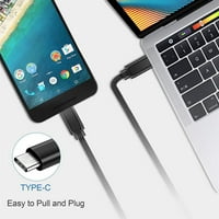 Pwron Black 6ft 100W USB-C do USB-C Sync Sync Power adapter za punjač kabl Kompatibilan sa Acer Swift
