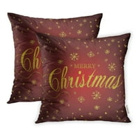 Crna sretan božićni zlatni slot za slavlje jastučnice za jastuk