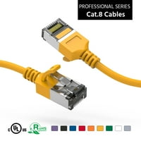 1ft Kat. U FTP Slim Ethernet mrežni kabel žuti 30WG, pakovanje