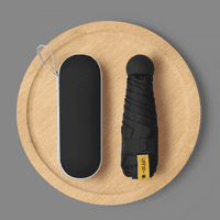 Mini kišobran za torbicu sa kućištem Compact Compact UV zaštita od suncobrana Lagani kišobran --- crni