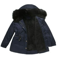 Voguele Ženska odjeća Fau Fur obložen zadebljanim jaknom kapute na otvorenom kaputi na otvorenom Labavi