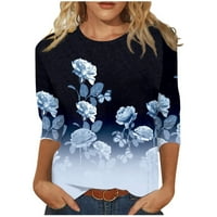 FOPP prodavač rukave za žene za žene Slatke grafičke masene bluze casual plus veličina osnovnih vrhova