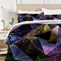 Komfornični poklopac sa jastučnicom zvjezdanim nebom slikanje Vintage Poliesterski posteljina pokrovitelja,
