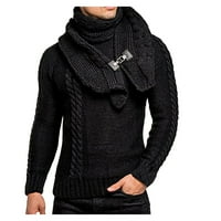 Paptzroi dugi rukav za vrat pulover Jesen i muški džemper o čvrstim setovima bluza i zimski muški džemperi