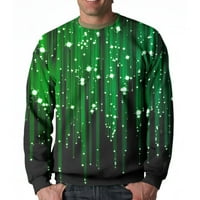 Muškarci Ležerni pulover Dukseri Labavi fit okrugli izrez Dugi rukav 3D digitalni tisak Top bluza Udobne