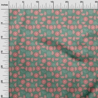 Onuone pamučni dres morski zeleni tkanini LEMON CRAFT Projekti Dekor tkanina Štampano dvorištem široko
