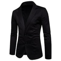 Blazers za muškarce veliki i visoki čišćenje Muškarci Slim-Fit Solid odijelo COLLAR Ležerne malog odijela