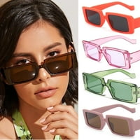 Male pravokutne ženske retro marke dizajnerske naočale Sunčane naočale Vintage sočiva Suncove Dekorativni