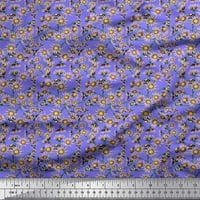 Soimoi Moss Georgette tkanina Aster cvjetna ispis tkanina od dvorišta široko