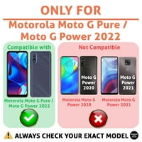 Talozna tanka futrola Kompatibilna za Motorola moto g Pure G Snaga, zaštitni zaslon stakla ukljn uklj,