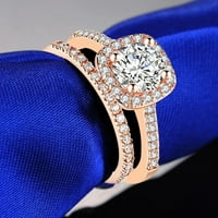 Yubnlvae prstenovi dodaci nakit poklon veličine prsta prstenovi parovi Rhinestone prsten od legura žena
