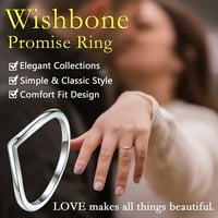 Silvora polirani prstenovi za prsten za žetvu Sterling srebrne bojev prsten za žene za žene teen djevojke vjenčani nakit veličine 4-12