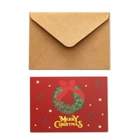 Božićni pozdrav crtani ispisani papirni kameri koverte Kids Set Ručno rađeni tuš za tuširanje Pribor