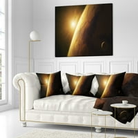 Art DesimanArt 'Planeta Mars izbliza sa izlaskom sunca' pejzažnog ispisanog jastuka u. In. Mali