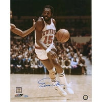 Earl Monroe New York Knicks je autogramirao 16 20 dribling na bijelom dresu