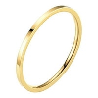 Wioihee Temperament Svestrani tanki Titanijum čelični prsten ženski modni nakit za prsten za rep