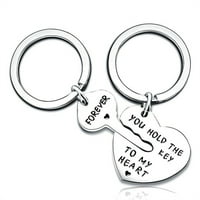 Lover Keyfob poklon set dana ključni ključ za ključeve Keychain Heart's Valentine's Parked