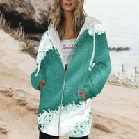 HHEI_K WINDBLEREAR jakna Ženska ženska jesenska zima modni patentni patenci dugih rukava pulover Sportski