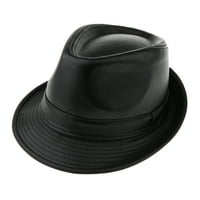Muškarci Zimska modna koža Fedora šešir Gentleman Panama Felt