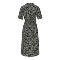 Yuwull Ljetne haljine za žene Sun Haljine Žene Ljeto Ležerne prilike Žene Ljetni boemski print s kratkim