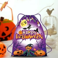 HonRane Halloween tematska torba HALLWEEN Torba za crtanje Happy Halloween Direktor ruksaka sa smiješnim