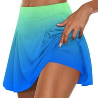 Cacomomrkar PI čišćenje Ženske ljetne suknje za tenis Athletic Stretch Short Yoga lažni dvostruke suknje